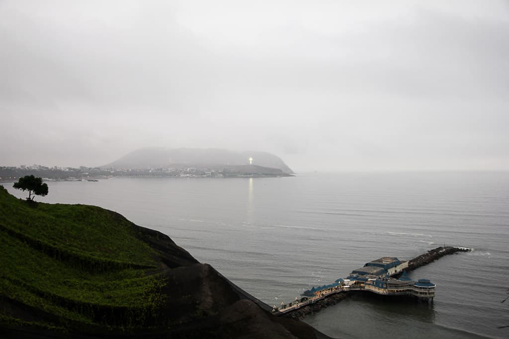 Seeing the giant lit up cross is one of the things to do in Miraflores