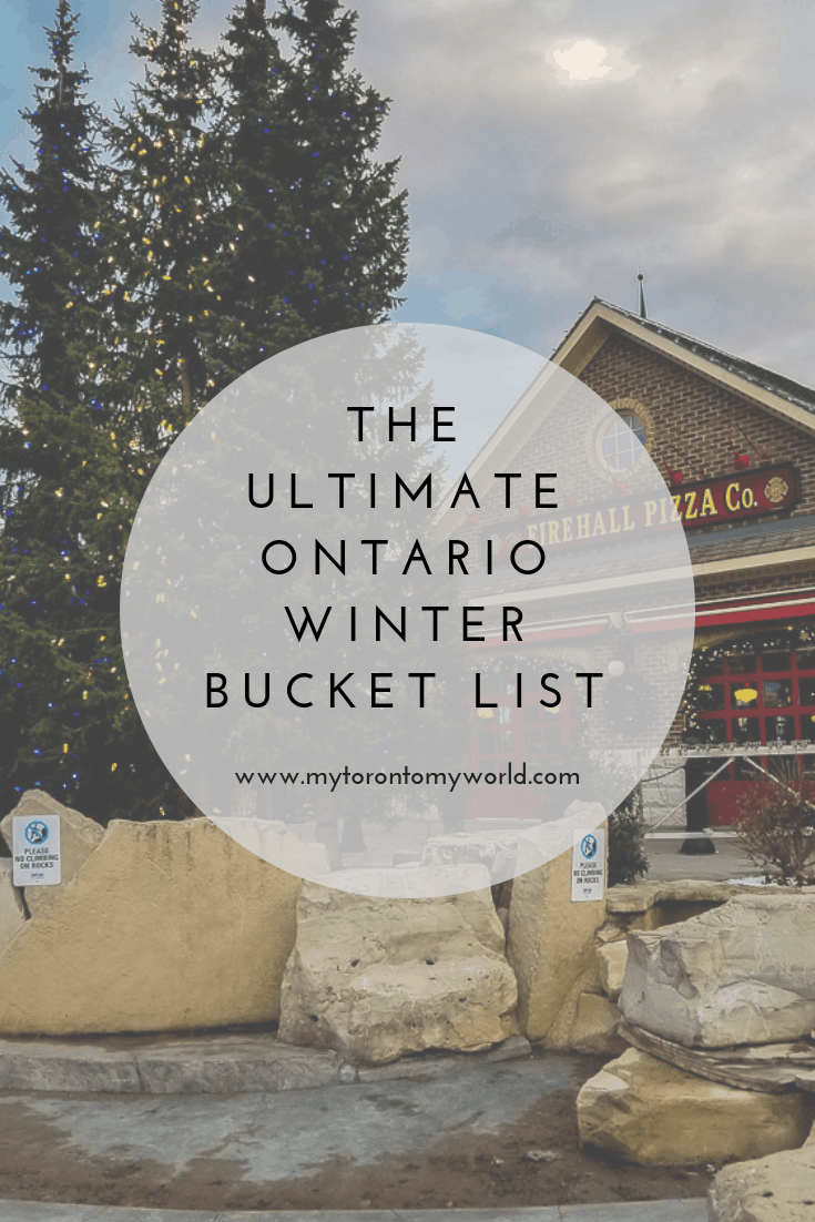 The Ultimate Ontario Winter Bucket List with tons of things to do in Ontario this winter!