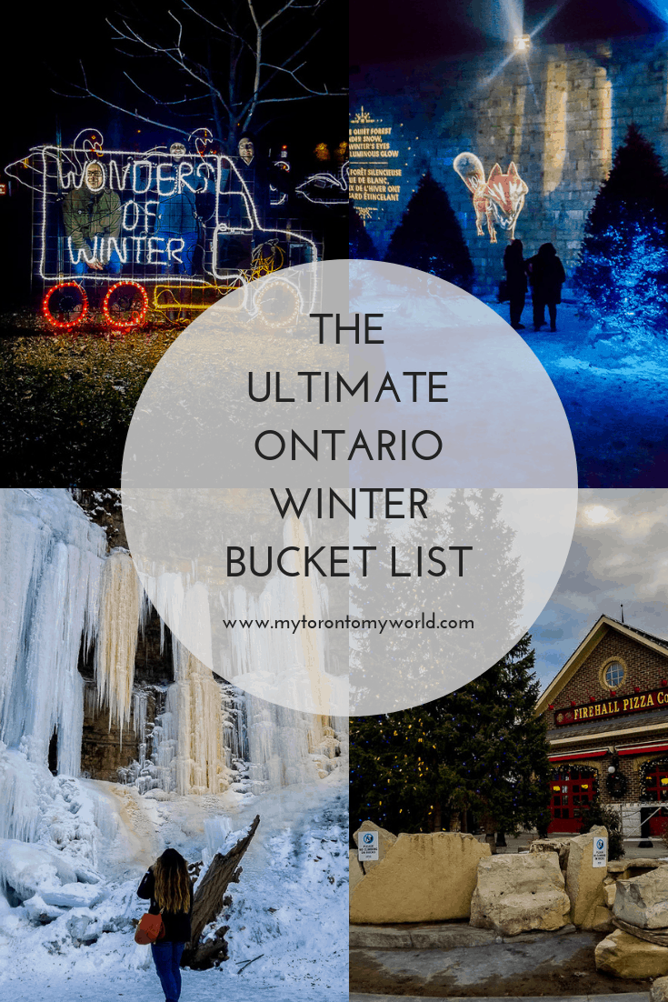 The Ultimate Ontario Winter Bucket List with tons of things to do in Ontario this winter!