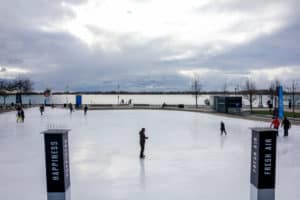 Skating on an outdoor rink is one of the things to do in Toronto winter