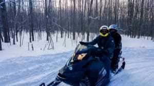 Snowmobiling is one of the things to do in Ontario this winter