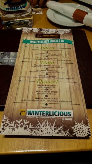 Checking out a new restaurant during Winterlicious is one of the things to do in Toronto this winter