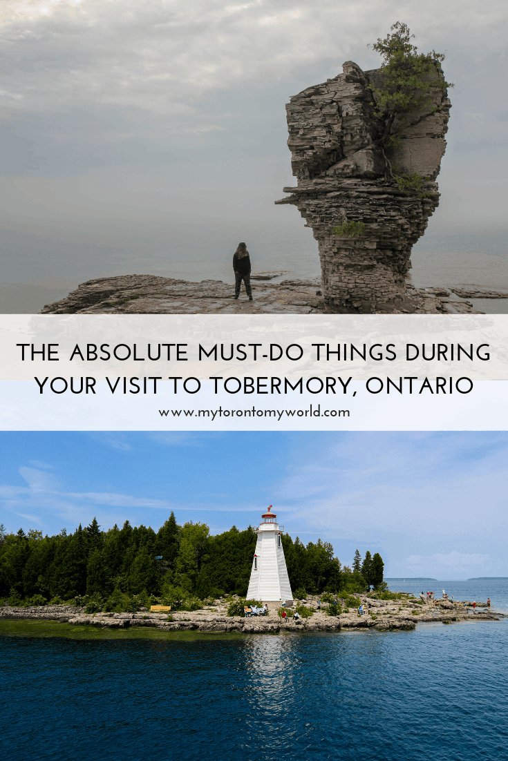 The giant guide of things to do during your visit to the stunning Tobermory, Ontario on the Bruce Peninsula