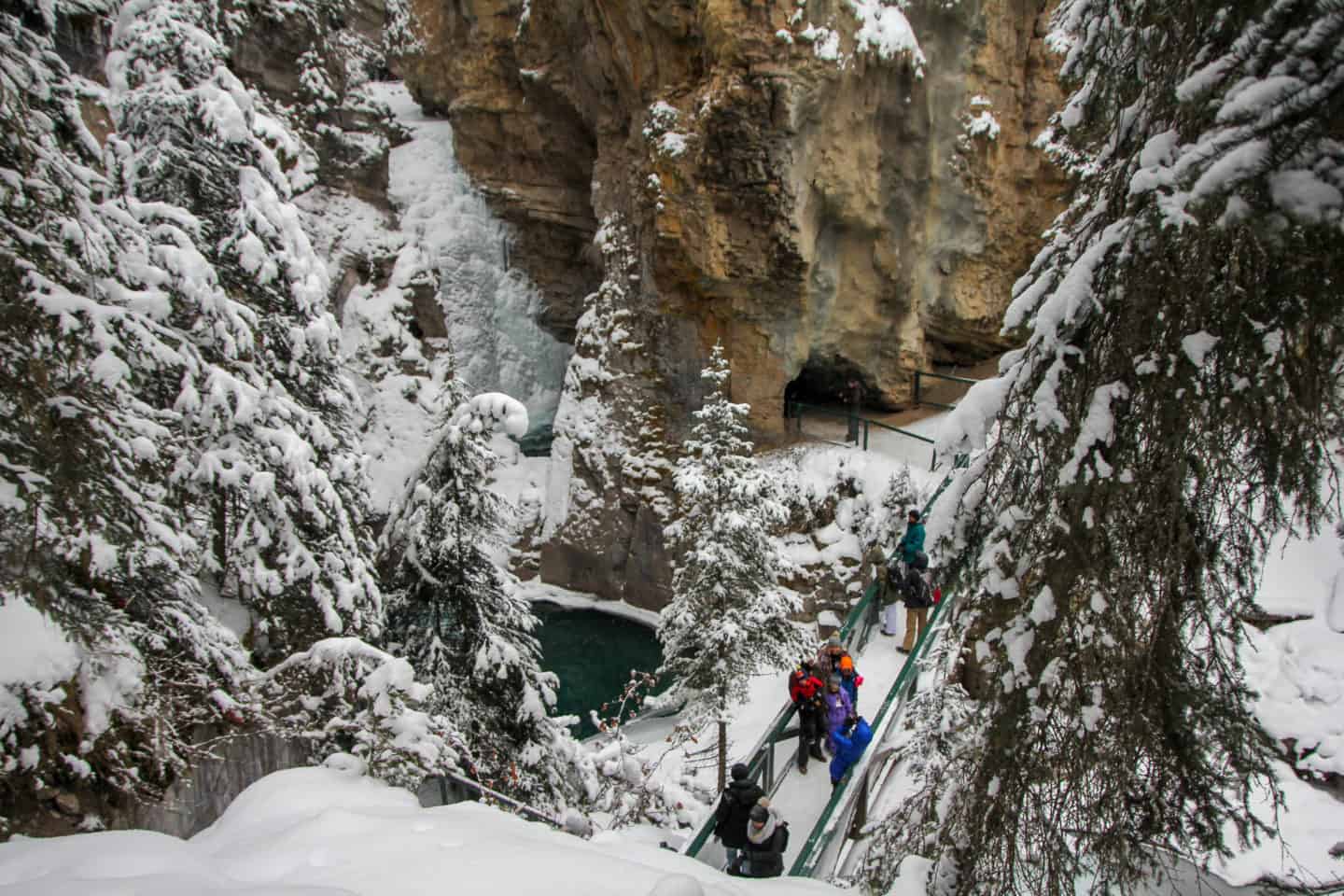 Hiking Johnston Canyon