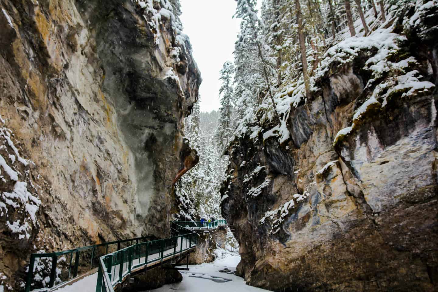 Hiking Johnston Canyon