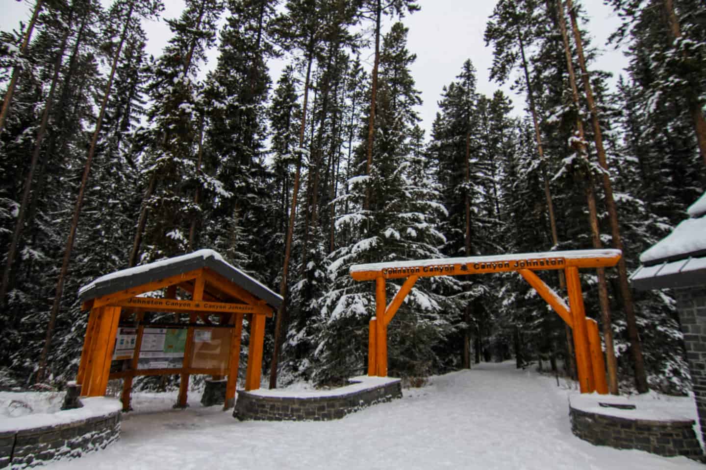 Hiking Johnston Canyon