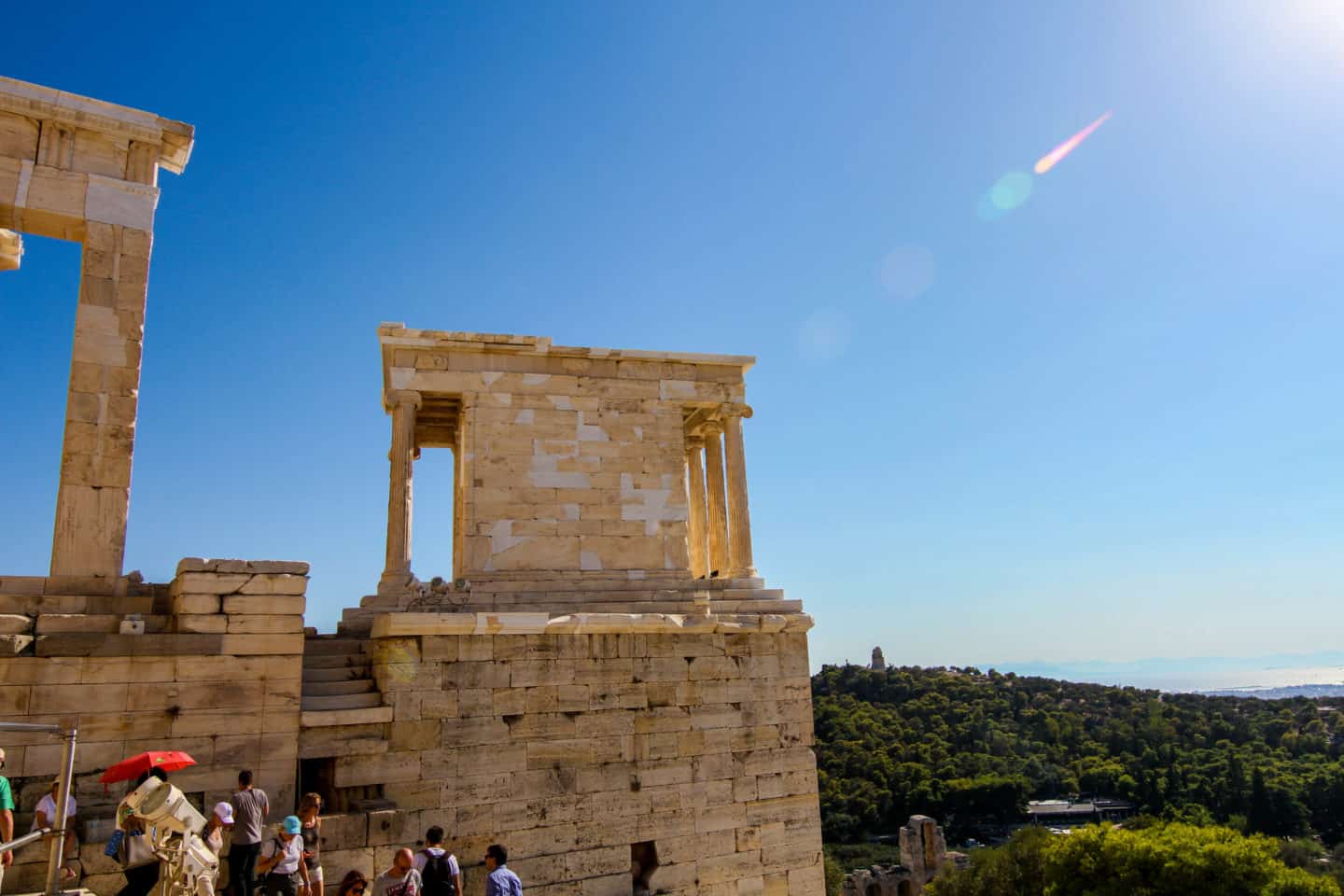 Seeing the temple of Athena Nike is one of the things to do while visiting the Acropolis