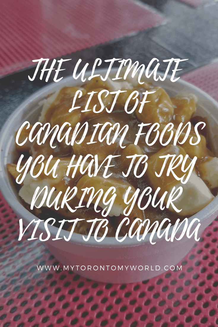 Canada has a wide range of foods you have to try during your visit and of course this handy lists has them all! You'll find the classics like lobster rolls and poutine but even a few I bet you didn't know existed! #canada #foodtravel
