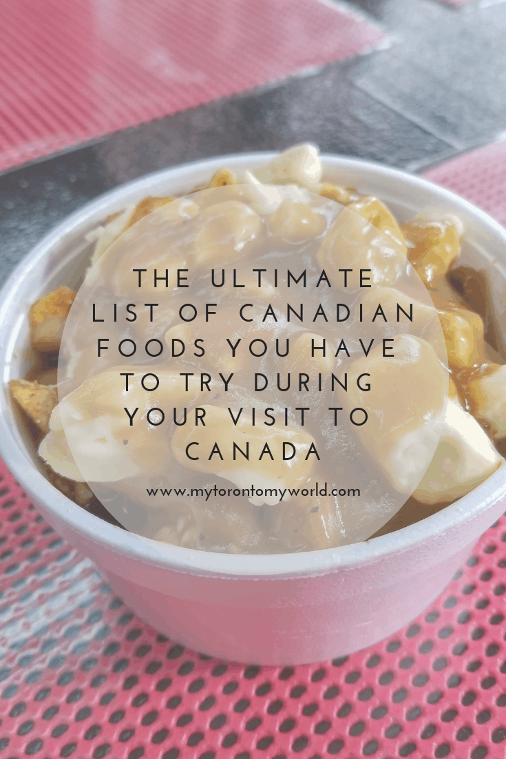 Canada has a wide range of foods you have to try during your visit and of course this handy lists has them all! You'll find the classics like lobster rolls and poutine but even a few I bet you didn't know existed! #canada #foodtravel