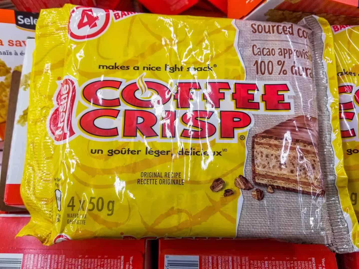 Coffee Crisp is one of the traditional Canadian foods you have to try