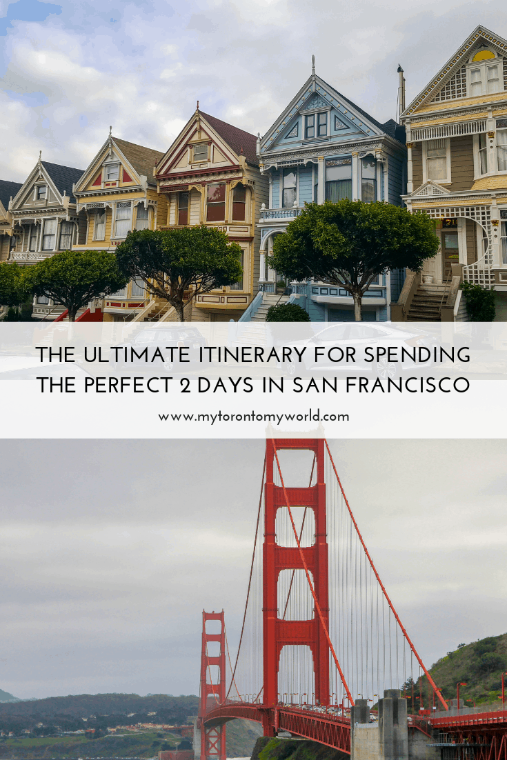 The ultimate itinerary for spending the perfect 2 days in San Francisco, California. San Francisco is known for many things and this itinerary is the perfect way to get the most highlights out of a short 2 day visit! #sanfrancisco #california #unitedstates