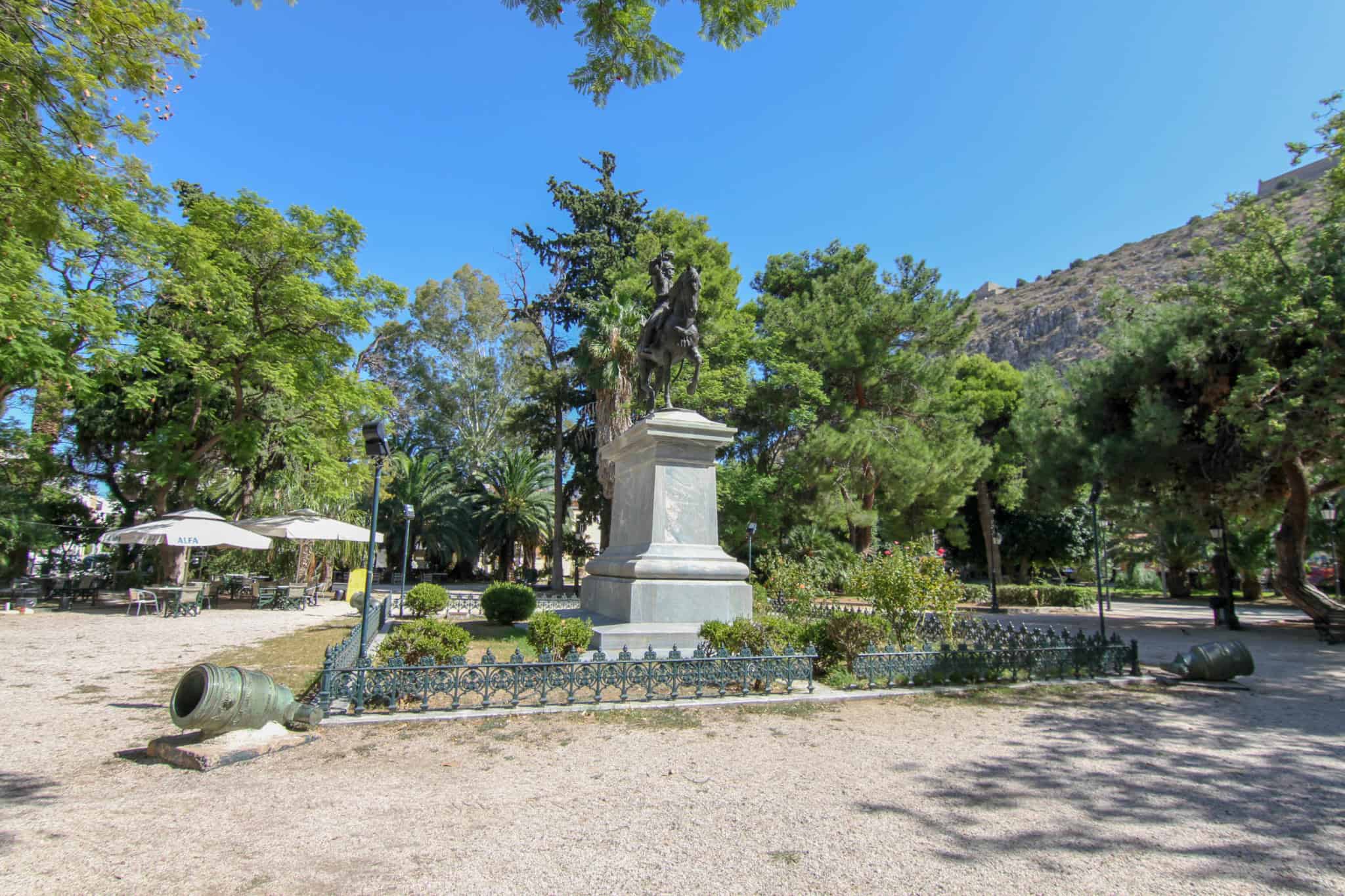 Spending time in Kolokotronis Park is one of the things to in Nafplio