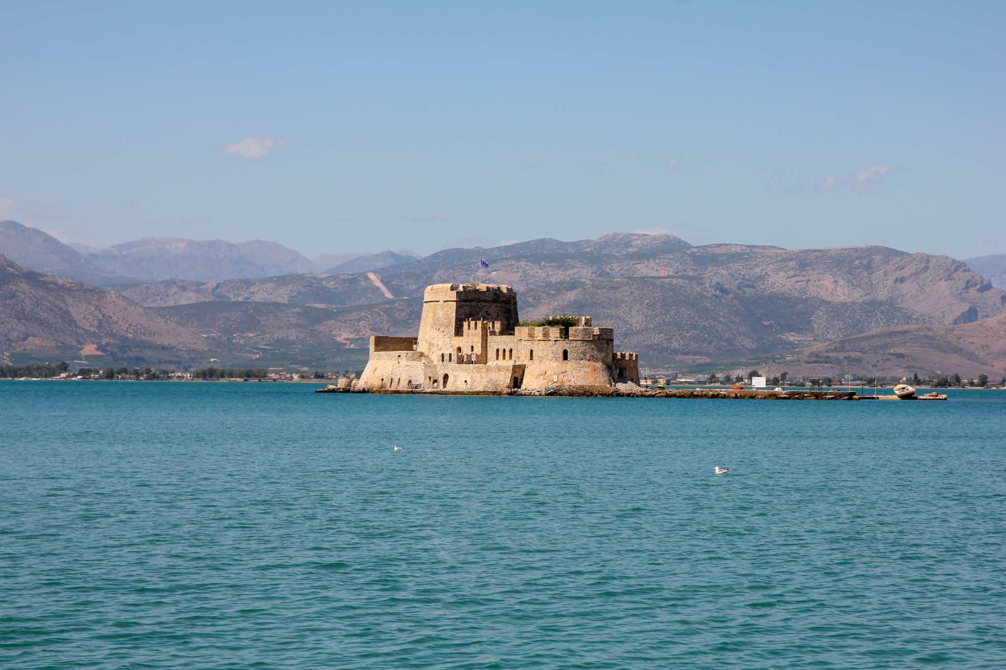 Visiting Bourtzi Castle is one of the things to do in Nafplio