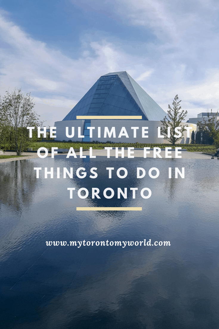 Toronto can be an expensive city but luckily I've got you covered. I've put together this massive list of 59 absolutely free things to do in Toronto! We're not talking cheap things here - we're talking actually free! #toronto #canada