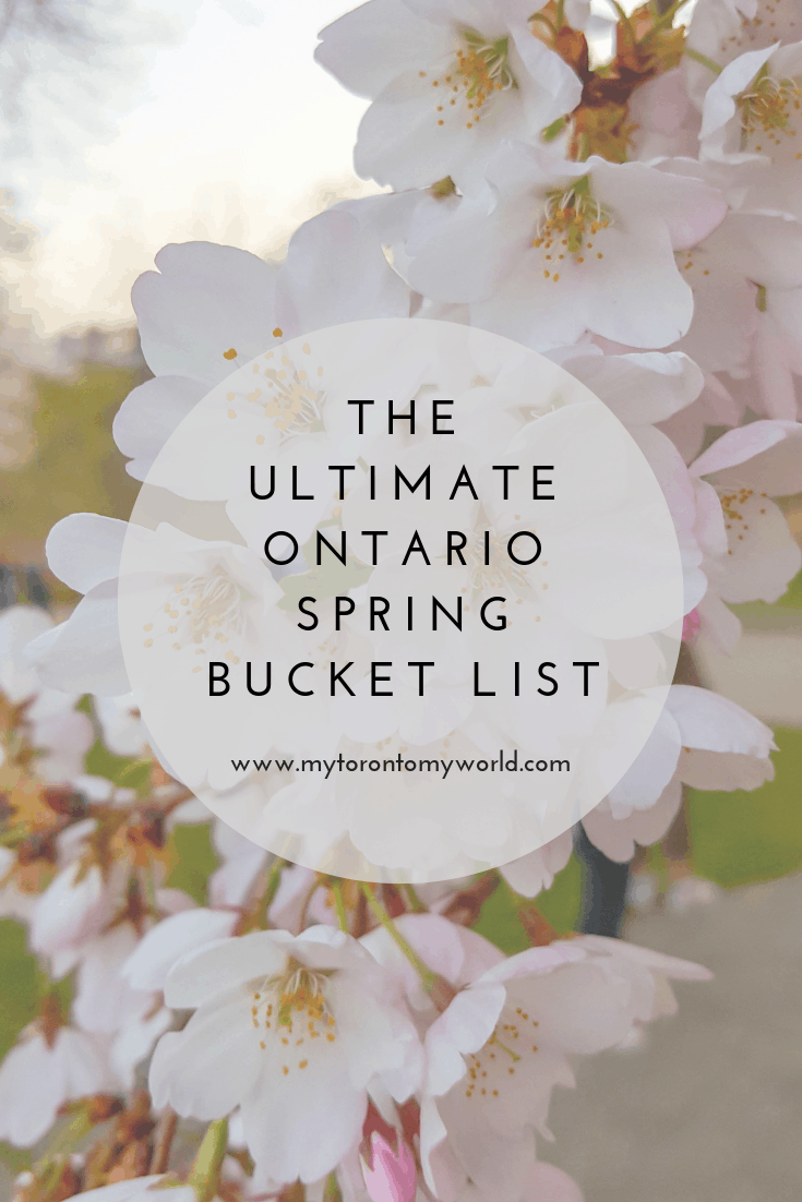 The Ultimate Ontario Spring Bucket List with all the things to do in Ontario in spring! #ontario #canada