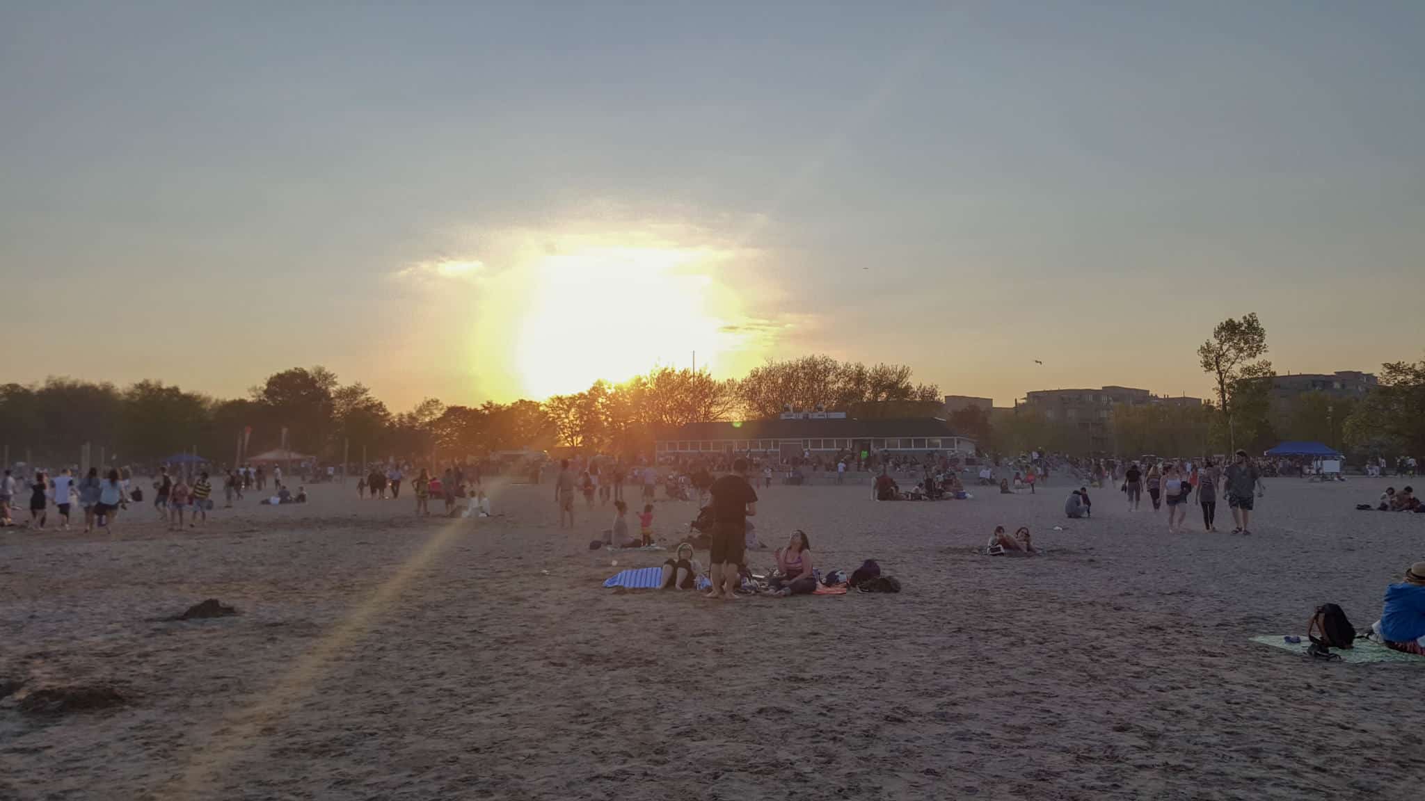 Hanging out on Woodbine Beach is one of the free things to do in Toronto