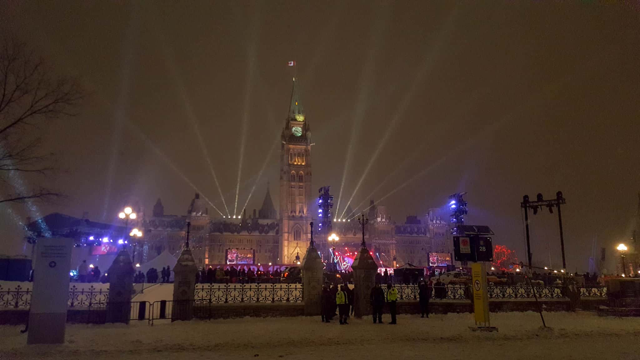 Experiencing the Parliament Hill Light and Sound Show is one of the things to do in Ottawa