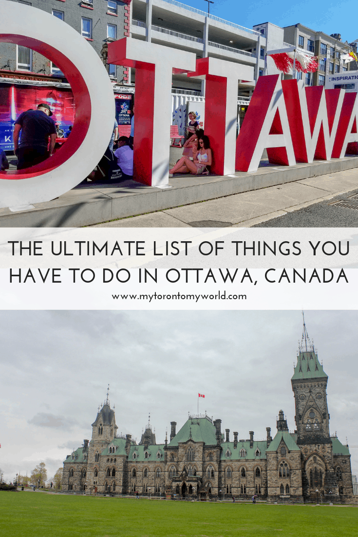 Ottawa is Canada's capital and a city that often times gets overlooked in favour of the more popular cities like Toronto and Vancouver but that's a shame because there are a number of things to see and do in Ottawa so make sure to add it to your Canadian itinerary! #ottawa #canada