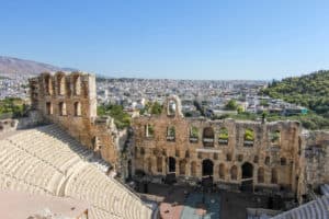 The Acropolis is one of the ruins in Athens