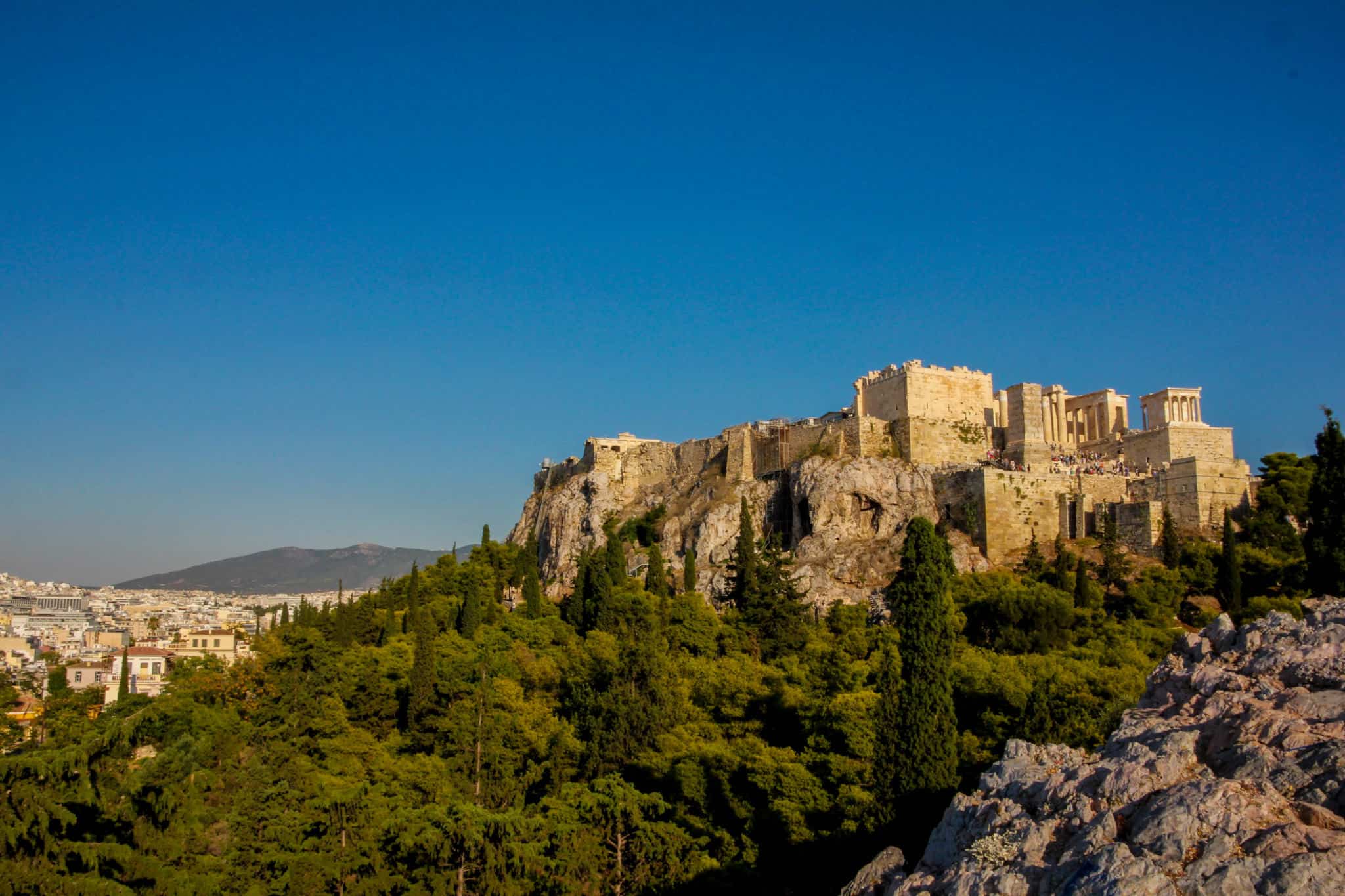 The Acropolis is one of the ruins in Athens