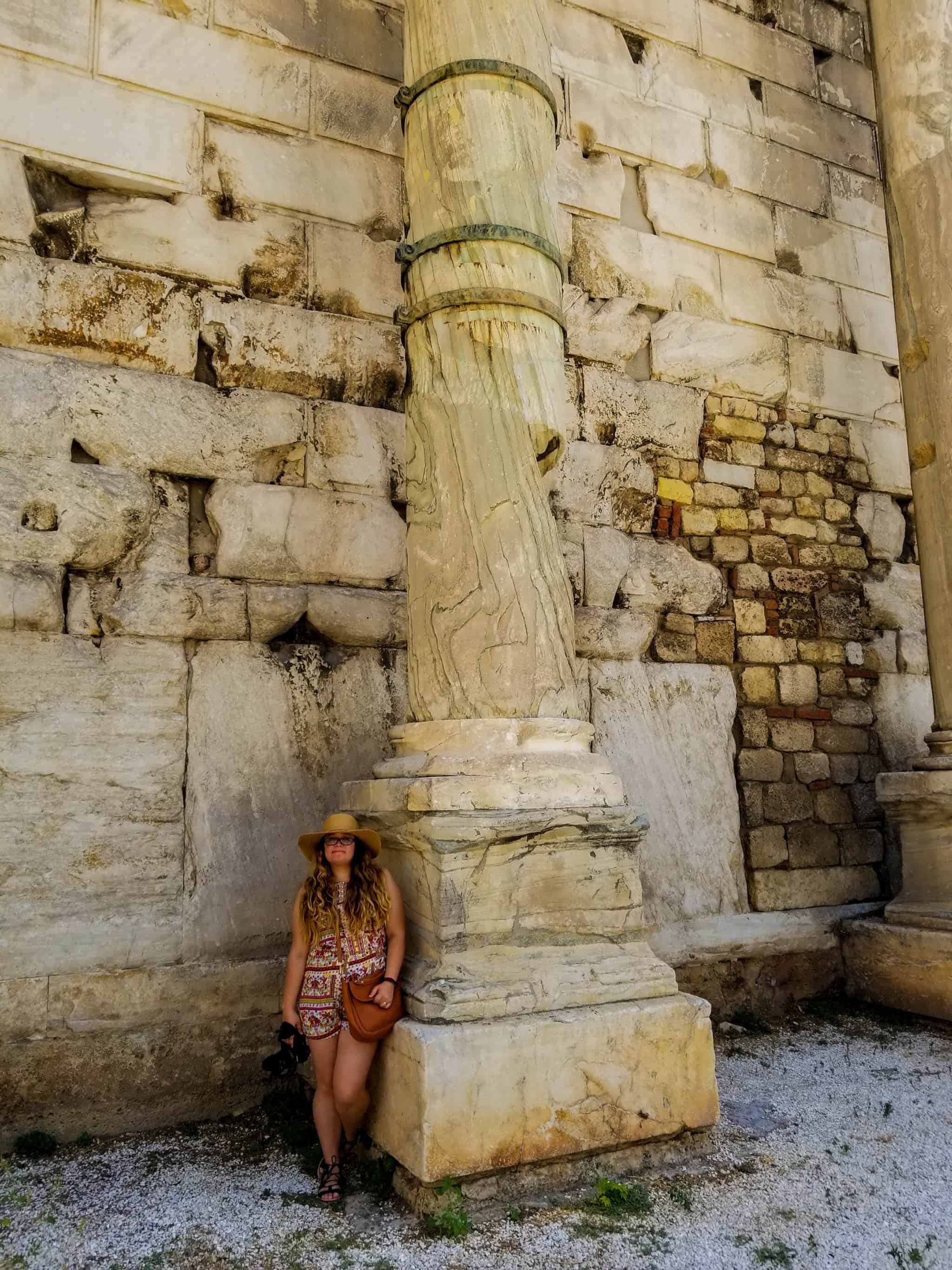 Hadrian's Library is one of the ruins in Athens