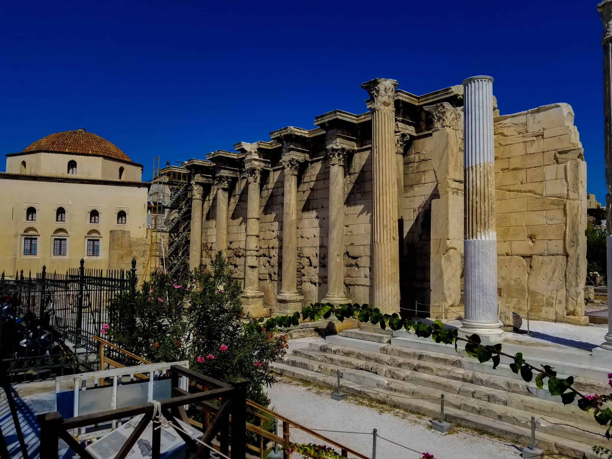 Hadrian's Library is one of the ruins in Athens