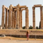 Olympieio is one of the ancient ruins in Athens