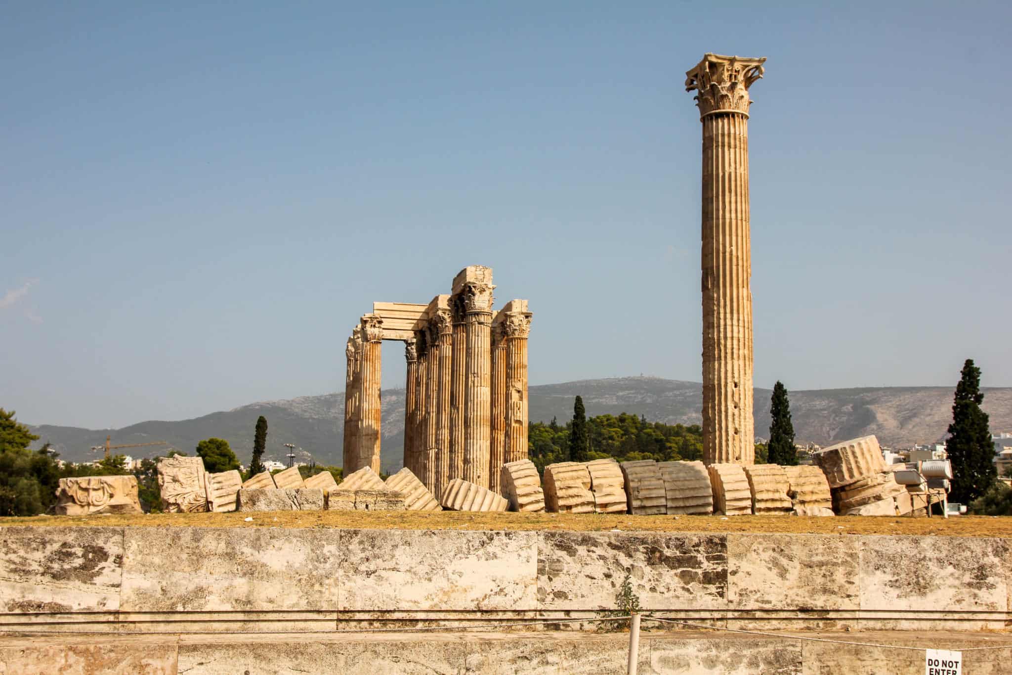 Olympieio is one of the ancient ruins in Athens