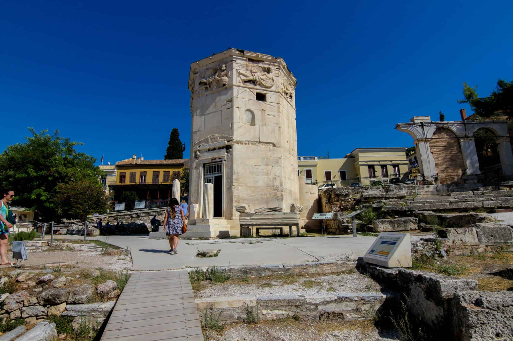 The Roman Agora is one of the ruins in Athens