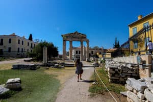 The Roman Agora is one of the ruins in Athens