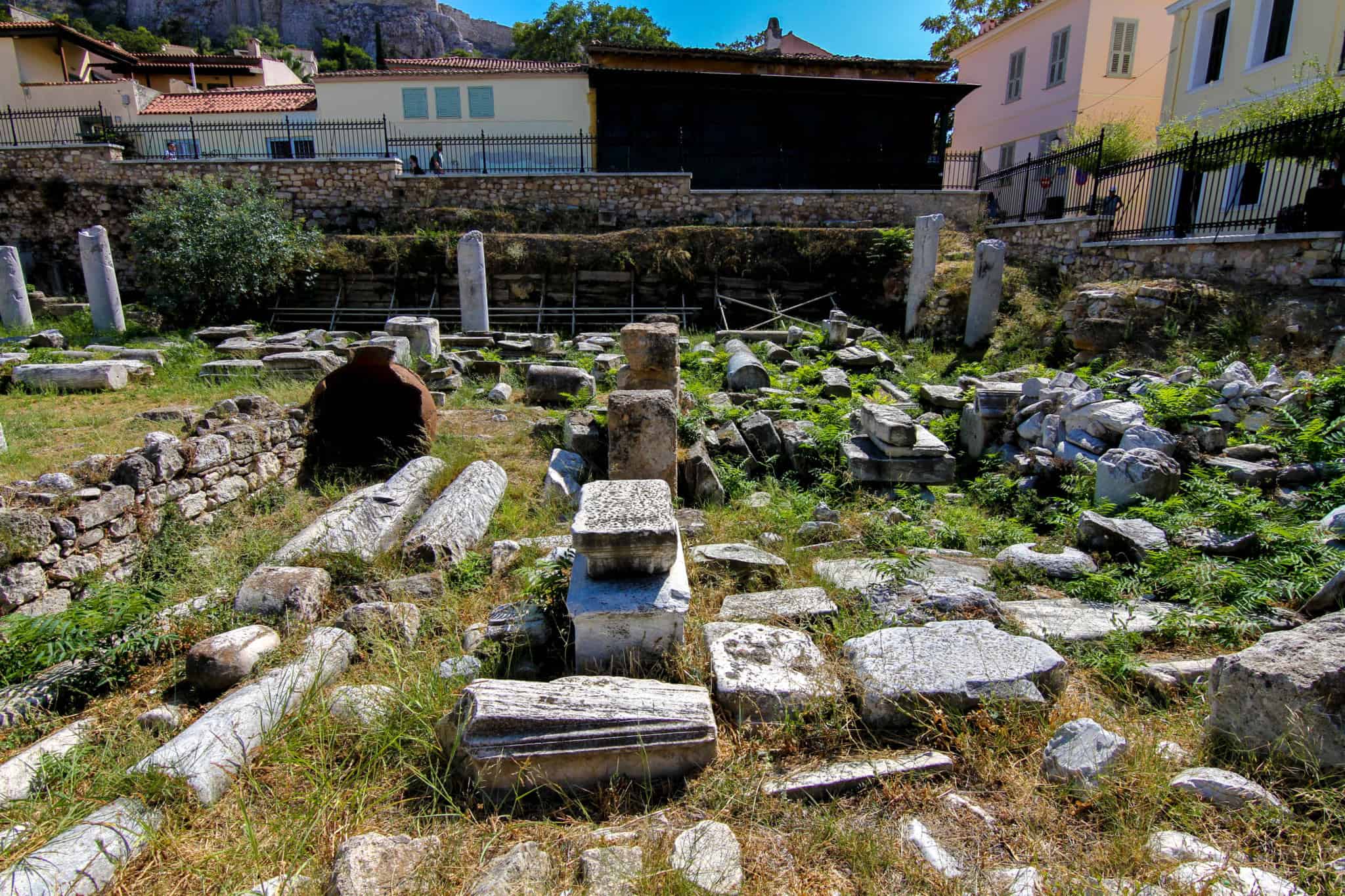 The Roman Agora is one of the ruins in Athens