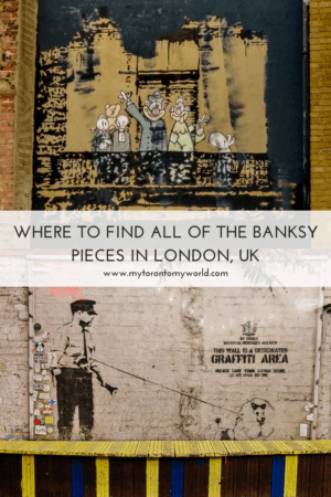 London is home to a number of Banksy pieces but they can be hard to find if you don't know where they are. I've put together a guide with all the current Banksy locations and a map with the exact locations to help your search along. #banksy #london #streetartguide