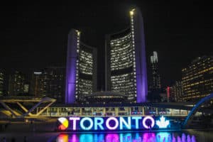 Seeing Toronto at night is one of the things to do during one day in Toronto