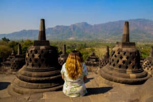 Exploring temples at Yogyakarta