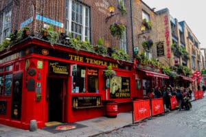 Exterior of the Temple Bar in Dublin, Ireland