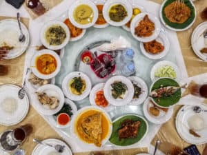 Many of the dishes served in a Nasi Padang meal which is one of the best Indonesian foods to try