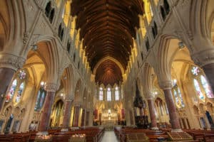 Interior shot of St. Colman's Cathedral which is one of the things to do in Cobh, Ireland