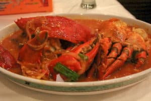 Kepiting Saus Padang is one of the best Indonesian food dishes to try