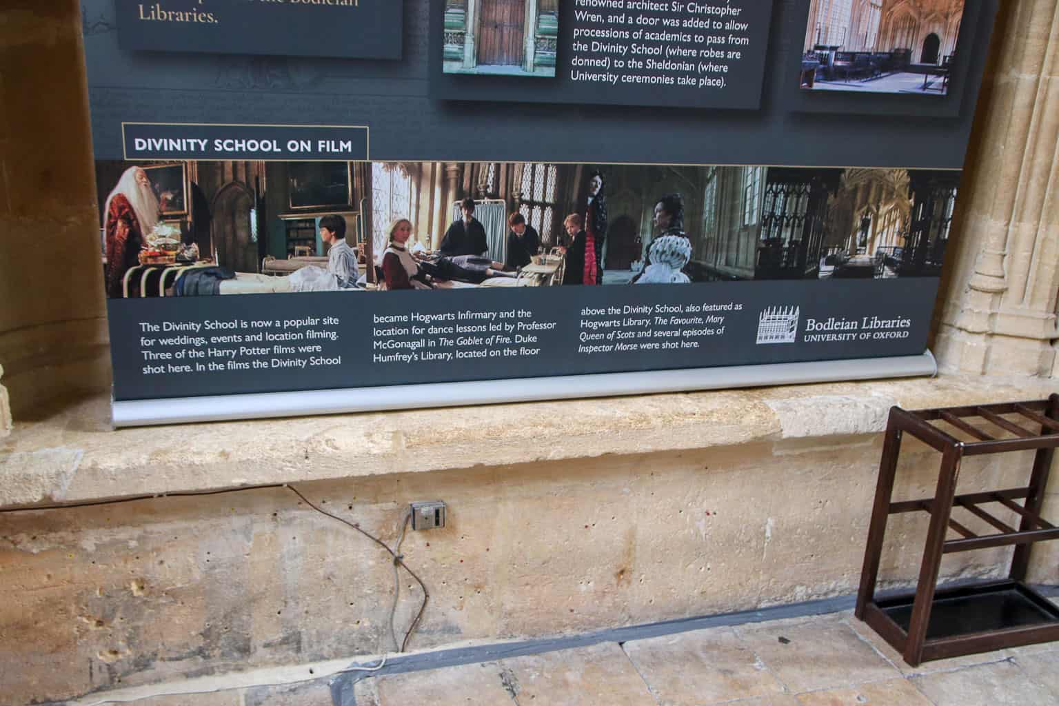 Harry Potter in Oxford in the Divinity School