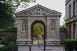 Oxford Botanic Garden entrance