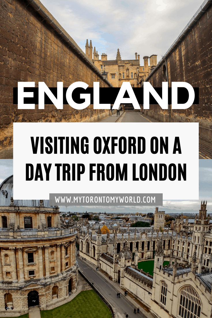Everything you could need to know about visiting Oxford on a day trip from London. #england #oxford #londondaytrips