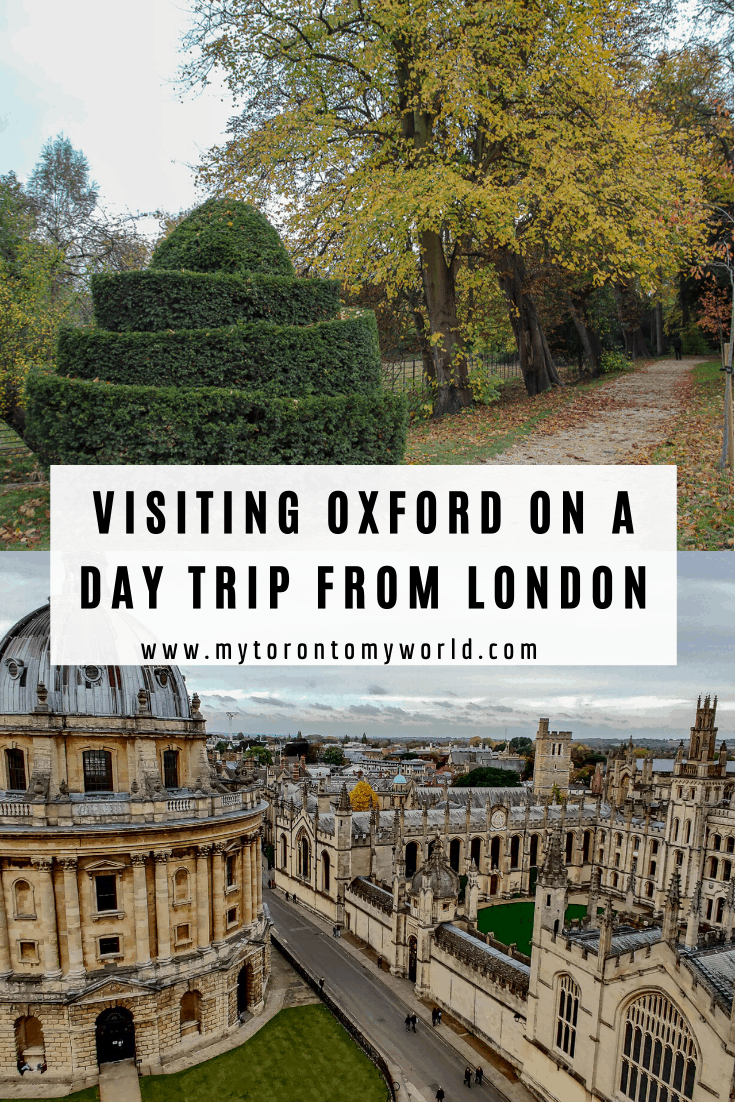 Everything you could need to know about visiting Oxford on a day trip from London. #england #oxford #londondaytrips