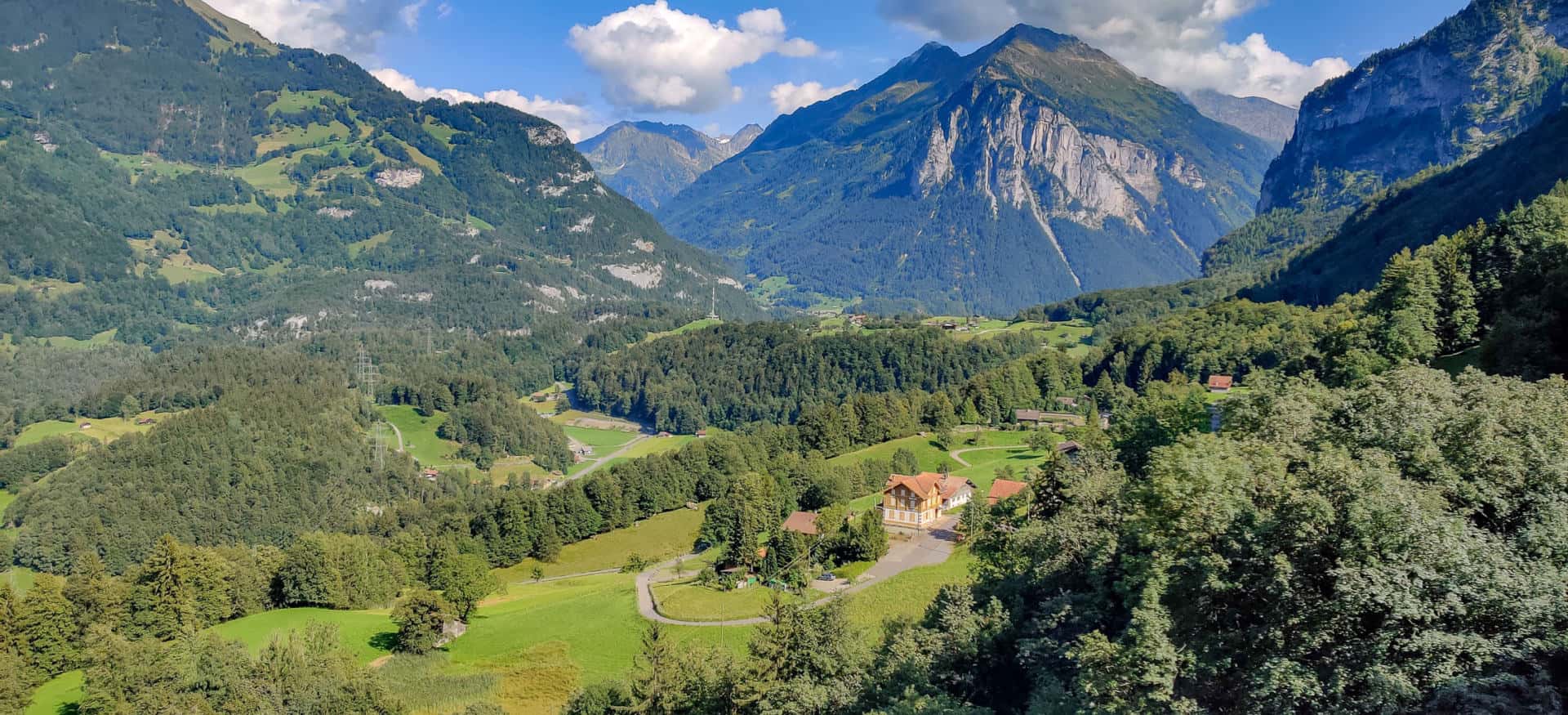 View of the valley from Reichenbach Falls