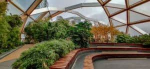 Visiting the Crossrail Place Garden is one of the things to do in Canary Wharf