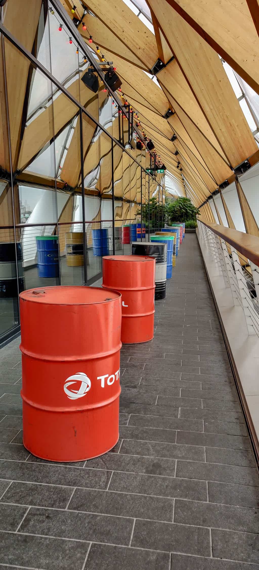 Visiting the Crossrail Place Garden is one of the things to do in Canary Wharf