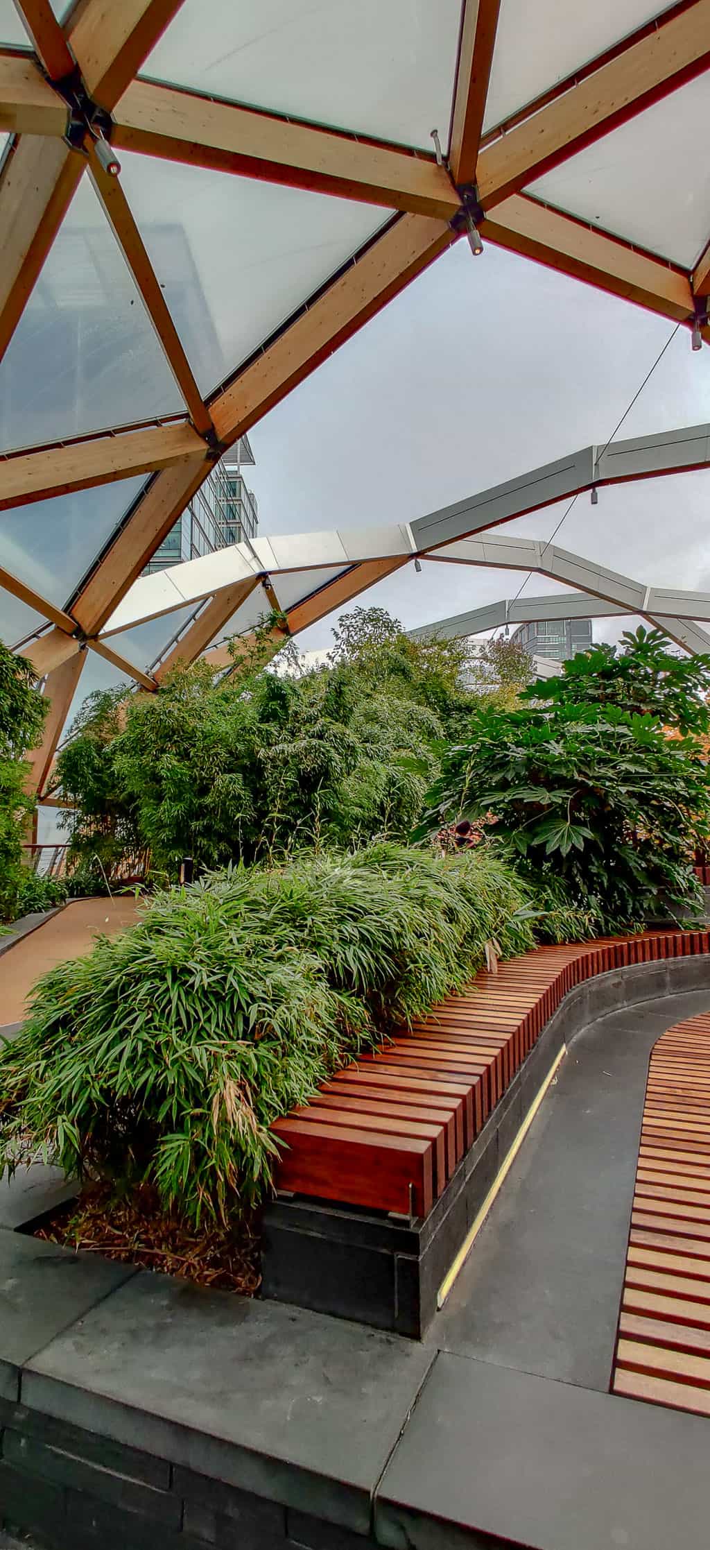 Visiting the Crossrail Place Garden is one of the things to do in Canary Wharf