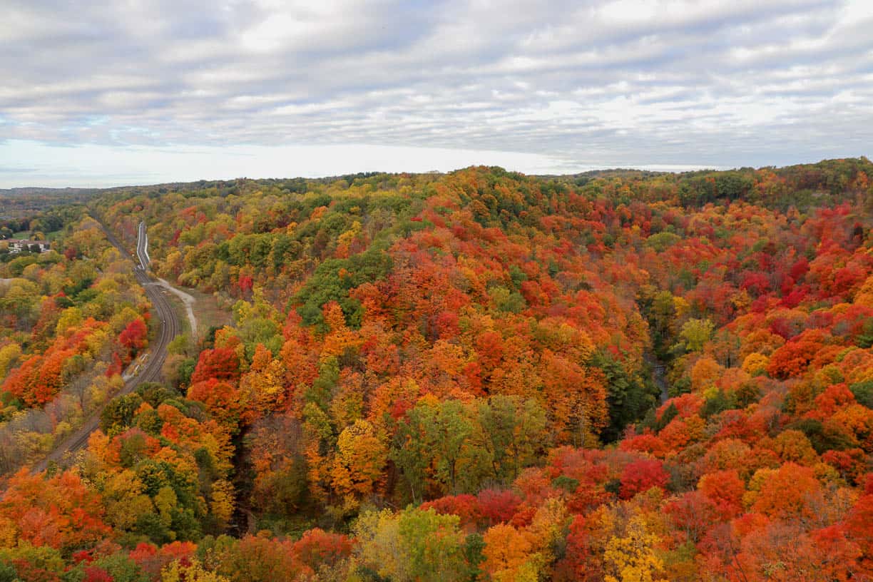 The view from Dundas Peak which is the reward for hiking Dundas Peak