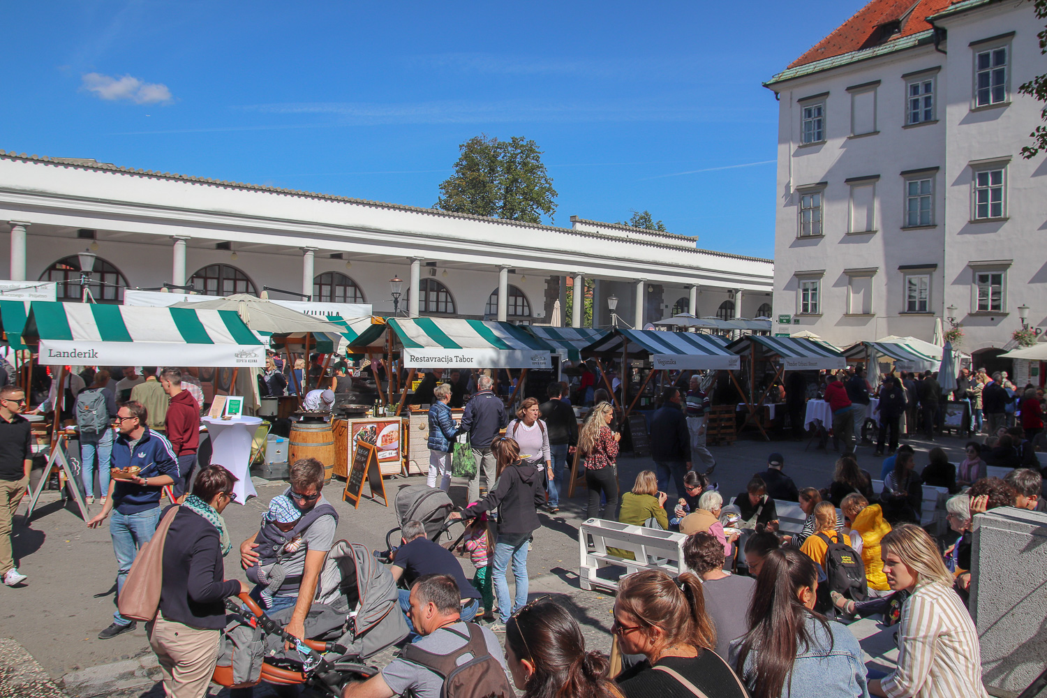shopping at the central market and eating at open kitchen is one of the things to do in Ljubljana