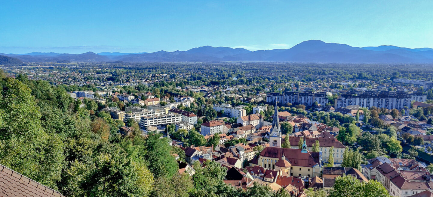 The view of Ljubljana from the castle is one of the things to do in Ljubljana