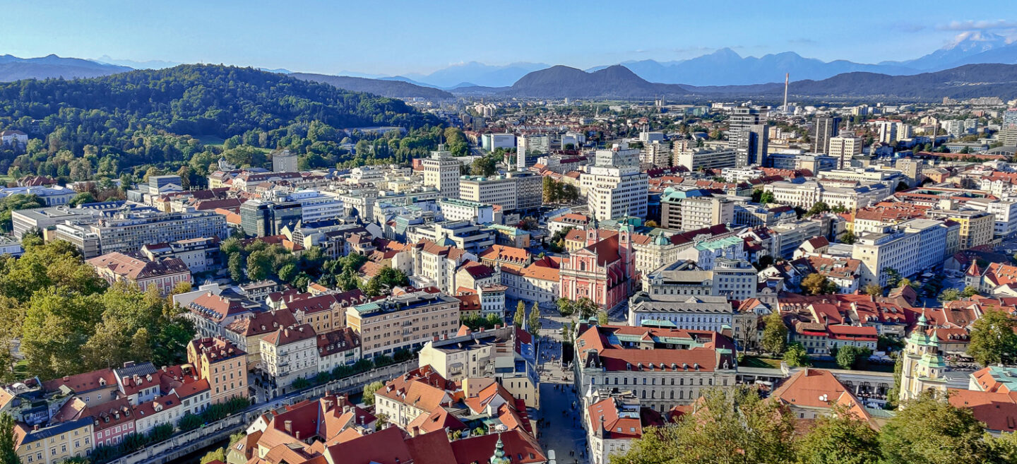 The view of Ljubljana from the castle is one of the things to do in Ljubljana